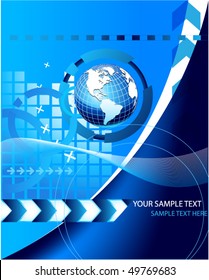 blue business background