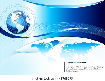 blue business background
