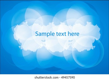 Blue business background or banner. Vector.