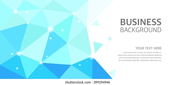 blue business background, polygonal.