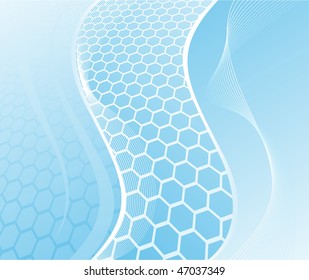 Blue business background. Vector illustration
