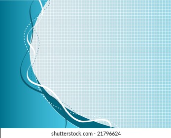 blue business background - vector image