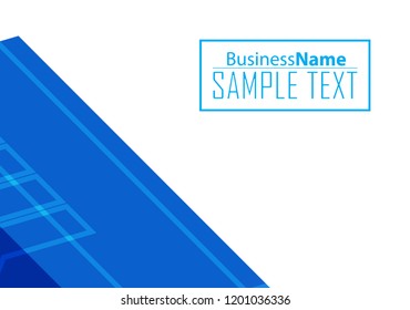 Blue business banner background. Trendy banner on colorful backdrop. Abstract flyer design background.  Web banner, header layout template. Business card template. Abstract flyer design background.