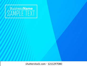 Blue business banner background. Trendy banner on colorful backdrop. Abstract flyer design background.  Web banner, header layout template. Business card template. Abstract flyer design background.