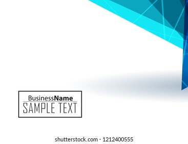 Blue business banner background. Trendy banner on colorful backdrop. Abstract flyer design background.  Web banner, header layout template. Business card template. Abstract flyer design background.