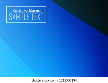 Blue business banner background. Trendy banner on colorful backdrop. Abstract flyer design background.  Web banner, header layout template. Business card template. Abstract flyer design background.