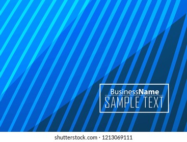 Blue business banner background. Trendy banner on colorful backdrop. Abstract flyer design background.  Web banner, header layout template. Business card template. Abstract flyer design background.