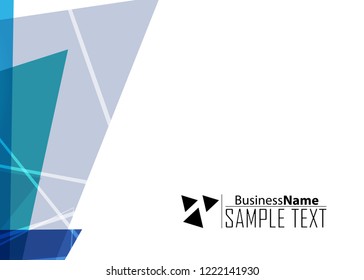 Blue business banner background. Trendy banner on colorful backdrop. Abstract flyer design background.  Web banner, header layout template. Business card template. Abstract flyer design background.