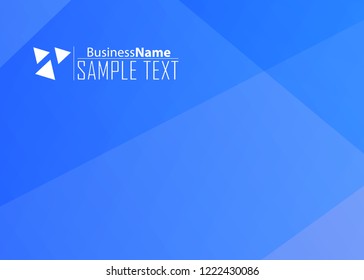 Blue business banner background. Trendy banner on colorful backdrop. Abstract flyer design background.  Web banner, header layout template. Business card template. Abstract flyer design background.