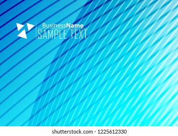 Blue business banner background. Trendy banner on colorful backdrop. Abstract flyer design background.  Web banner, header layout template. Business card template. Abstract flyer design background.