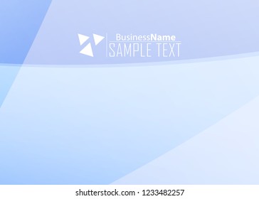 Blue business banner background. Trendy banner on colorful backdrop. Abstract flyer design background.  Web banner, header layout template. Business card template. Abstract flyer design background.