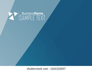 Blue business banner background. Trendy banner on colorful backdrop. Abstract flyer design background.  Web banner, header layout template. Business card template. Abstract flyer design background.
