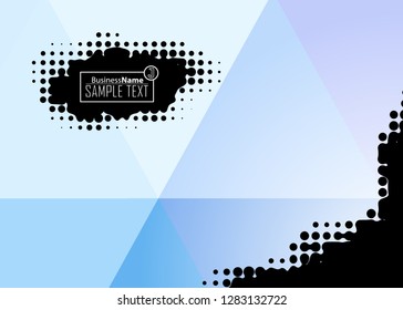 Blue business banner background. Trendy banner on colorful backdrop. Abstract flyer design background.  Web banner, header layout template. Business card template. Abstract flyer design background.