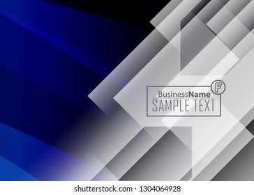Blue business banner background. Trendy banner on colorful backdrop. Abstract flyer design background.  Web banner, header layout template. Business card template. Abstract flyer design background.
