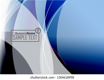 Blue business banner background. Trendy banner on colorful backdrop. Abstract flyer design background.  Web banner, header layout template. Business card template. Abstract flyer design background.