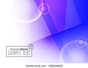Blue business banner background. Trendy banner on colorful backdrop. Abstract flyer design background.  Web banner, header layout template. Business card template. Abstract flyer design background.