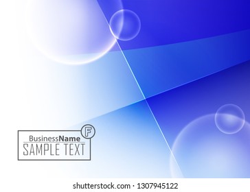 Blue business banner background. Trendy banner on colorful backdrop. Abstract flyer design background.  Web banner, header layout template. Business card template. Abstract flyer design background.