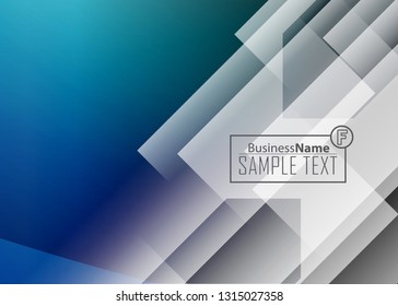 Blue business banner background. Trendy banner on colorful backdrop. Abstract flyer design background.  Web banner, header layout template. Business card template. Abstract flyer design background.