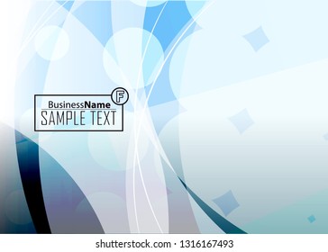 Blue business banner background. Trendy banner on colorful backdrop. Abstract flyer design background.  Web banner, header layout template. Business card template. Abstract flyer design background.