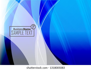 Blue business banner background. Trendy banner on colorful backdrop. Abstract flyer design background.  Web banner, header layout template. Business card template. Abstract flyer design background.