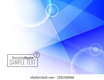 Blue business banner background. Trendy banner on colorful backdrop. Abstract flyer design background.  Web banner, header layout template. Business card template. Abstract flyer design background.