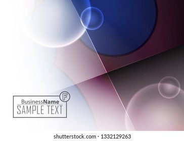 Blue business banner background. Trendy banner on colorful backdrop. Abstract flyer design background.  Web banner, header layout template. Business card template. Abstract flyer design background.