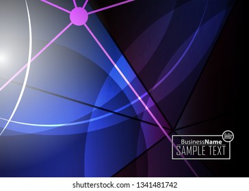 Blue business banner background. Trendy banner on colorful backdrop. Abstract flyer design background.  Web banner, header layout template. Business card template. Abstract flyer design background.