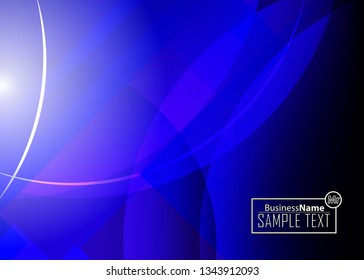 Blue business banner background. Trendy banner on colorful backdrop. Abstract flyer design background.  Web banner, header layout template. Business card template. Abstract flyer design background.