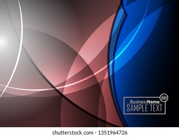 Blue business banner background. Trendy banner on colorful backdrop. Abstract flyer design background.  Web banner, header layout template. Business card template. Abstract flyer design background.