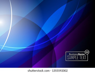 Blue business banner background. Trendy banner on colorful backdrop. Abstract flyer design background.  Web banner, header layout template. Business card template. Abstract flyer design background.