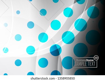 Blue business banner background. Trendy banner on colorful backdrop. Abstract flyer design background.  Web banner, header layout template. Business card template. Abstract flyer design background.