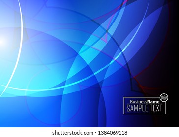 Blue business banner background. Trendy banner on colorful backdrop. Abstract flyer design background.  Web banner, header layout template. Business card template. Abstract flyer design background.