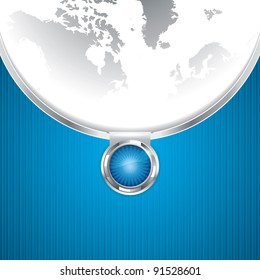 
Blue business brochure vector