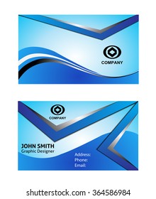 Blue Business card
