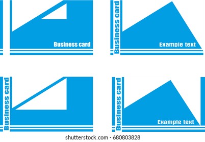 Blue business card
