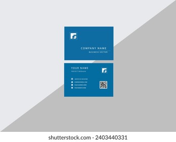  Blue Business Card Concepto tarjetas de visita personalizadas.