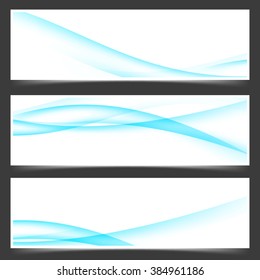 Blue business card layout abstract flyer design. Vector illustration
