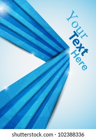 blue business card. vector illustration
