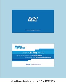 Blue Business Cards