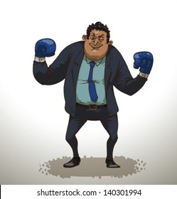 Blue Business Fighter, vector