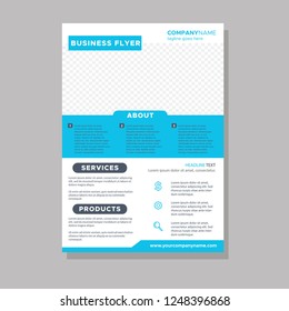 Blue Business flyer design