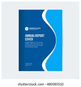 Blue business multipurpose annual report brochure flyer design template vector, Leaflet cover presentation abstract geometric background, modern publication poster magazine, layout in A4 and A3 size