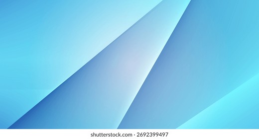 Blue business presentation abstract background with geometric lines and shapes. Vector illustration