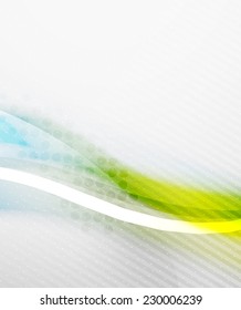 Blue business tech blur design, technology wave template