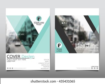 Blue business technology annual report brochure flyer design template vector, Leaflet cover presentation abstract geometric background, modern publication poster magazine, layout in A4 size