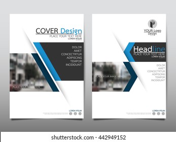Tecnologia de negócios azul relatório anual folheto modelo de design de folheto modelo vetor, capa de folheto apresentação fundo geométrico abstrato, publicação moderna cartaz revista, layout em tamanho A4