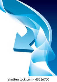Blaue Geschäftsvorlage