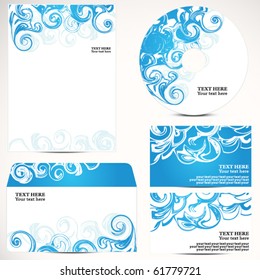 plantilla de negocio azul
