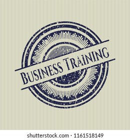 Blue Business Training distress rubber texture