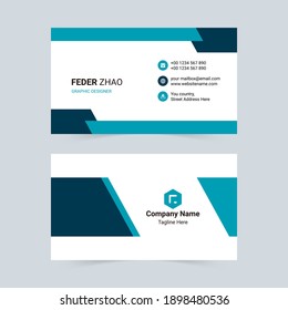 Blue business universal business card